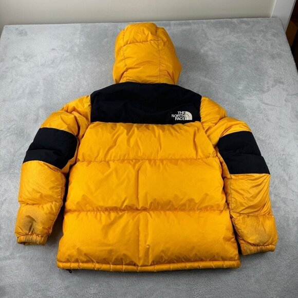 VTG The North Face 700 Down Fill Yellow Down Puffer Kids Size XL - Picture 7 of 16